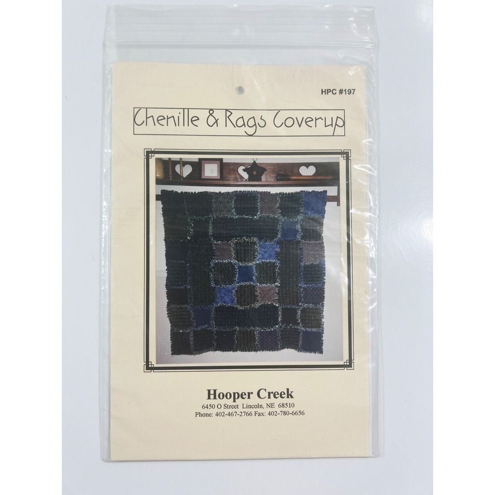 Chenille & Rags Coverup‎ Hooper Creek Quilt Pattern #197